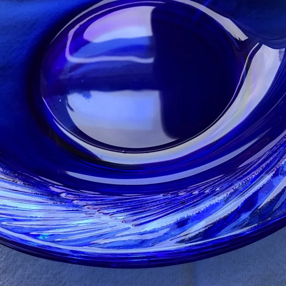 Pyrex Vintage Festiva Blue Bowls Soup Salad Cereal Set of 4 Glass Corning - Picture 3 of 15